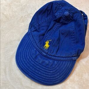 Polo by Ralph Lauren Soft Bill Blue Yellow Pony Adjustable Baseball Hat